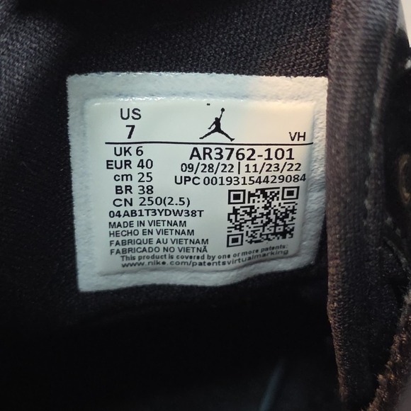Size 7‎ - Air Jordan Access White Black main image 8